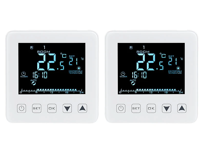 Revolt Elesion Thermostat:2er-Set WLAN-Thermostate Für Fußbodenheizungen, Für Siri, Alexa & GA - Image 3