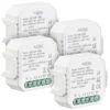 Luminea Home Control WLAN Schalter:4er-Set WLAN-Unterputz-Lichtschalter,App, Für Siri, Alexa&Google Ass.