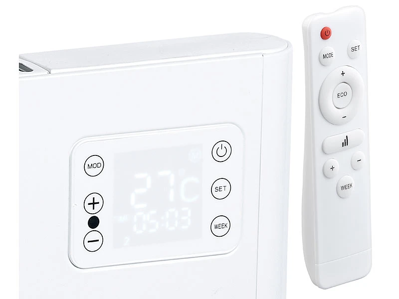 Sichler Smart-Heizung Alexa:WLAN-Konvektor-Wand-Heizung, Kompatibel Zu Alexa (Versandrückläufer) - Image 3