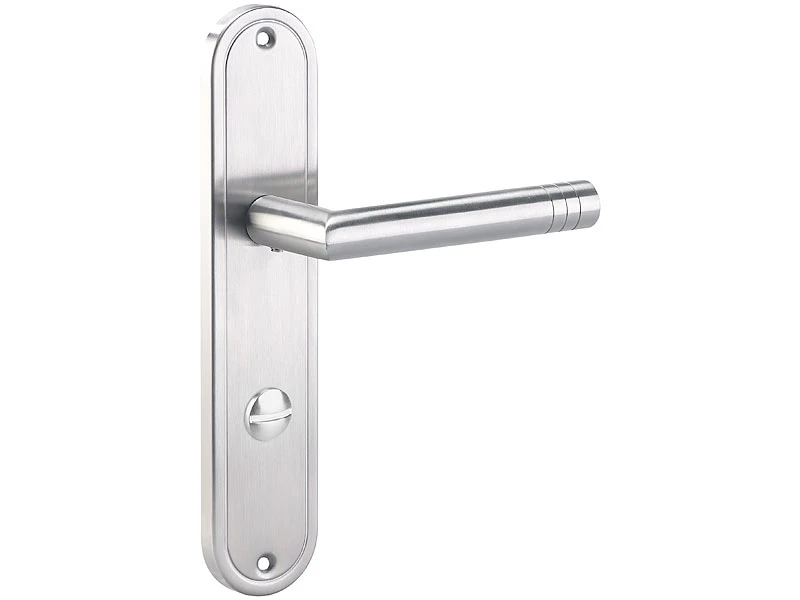 AGT Badezimmer-Türbeschläge:Edelstahl-Türbeschlag-Set Für Bad & WC, 2 Klinken, Versandrückläufer - Image 7