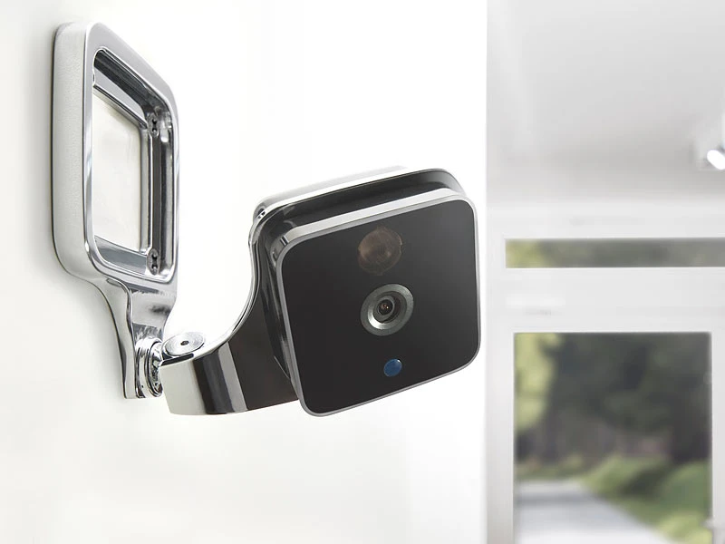 VisorTech IP Kamera Alarm:WLAN-IP-Überwachungskamera Mit App Für IOS, HD 720p, 155°-Objektiv - Image 2