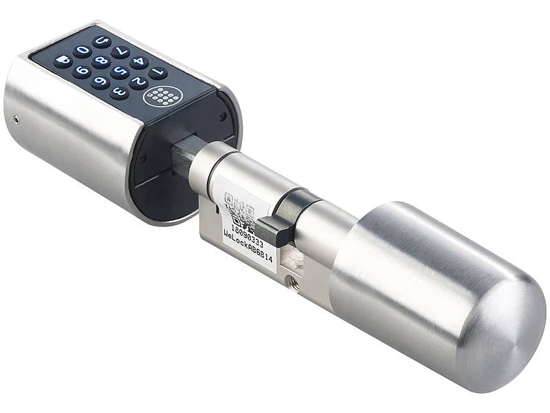 VisorTech Codeschloss:Elektronischer Tür-Schließzylinder Mit Zahlencode, Bluetooth & App - Image 2