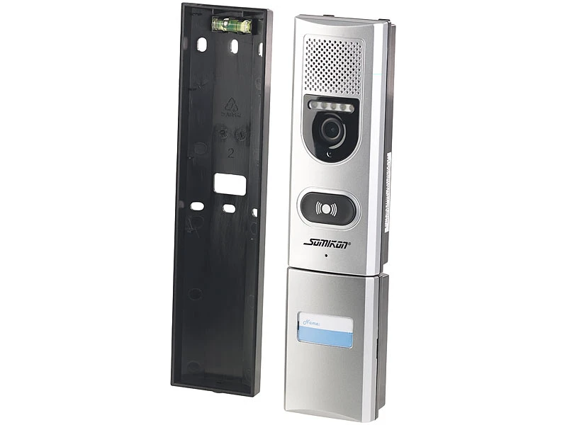 Somikon Türkamera:Funk-Türsprechanlage Mit Video-Übertragung; Türöffnungsfunktion; 135° - Image 4