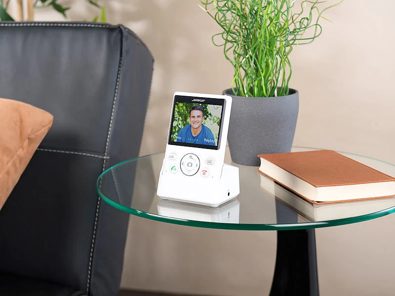 Somikon Türkamera:Funk-Türsprechanlage Mit Video-Übertragung; Türöffnungsfunktion; 135° - Image 9