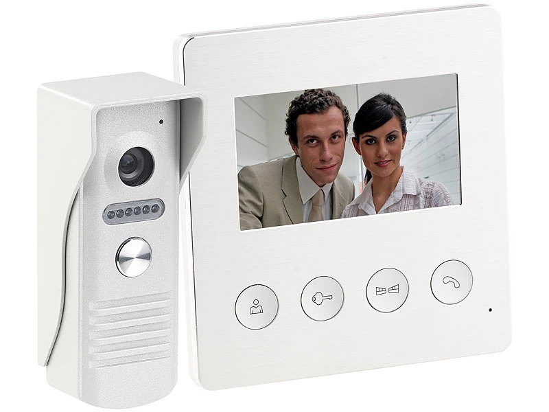 Somikon Video Türklingel:Video-Türsprechanlage Mit Farbdisplay, LED-Licht (Versandrückläufer) - Image 7