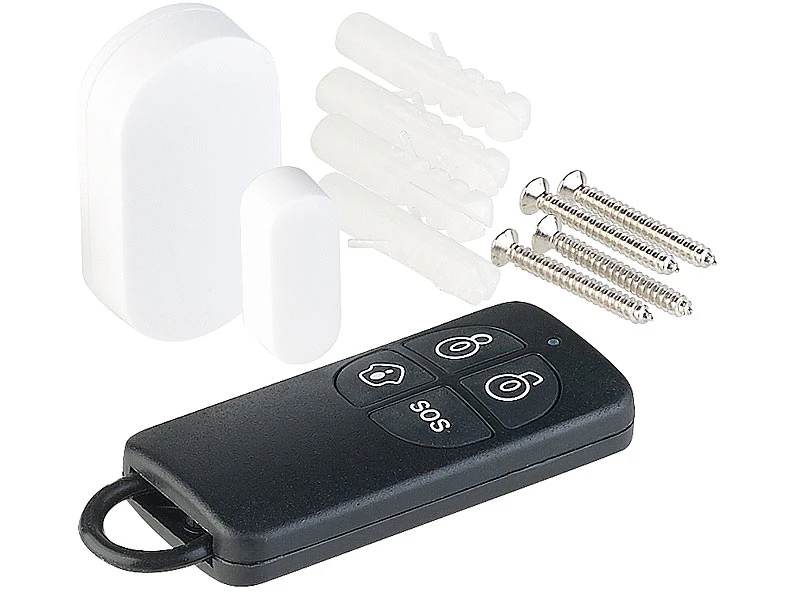 VisorTech WiFi Alarmanlage:4-teilige WLAN-Alarmanlage, Alexa-kompatibel, Für Bis 50 Sensoren, App - Image 5