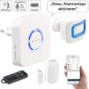 VisorTech WiFi Alarmanlage:4-teilige WLAN-Alarmanlage, Alexa-kompatibel, Für Bis 50 Sensoren, App