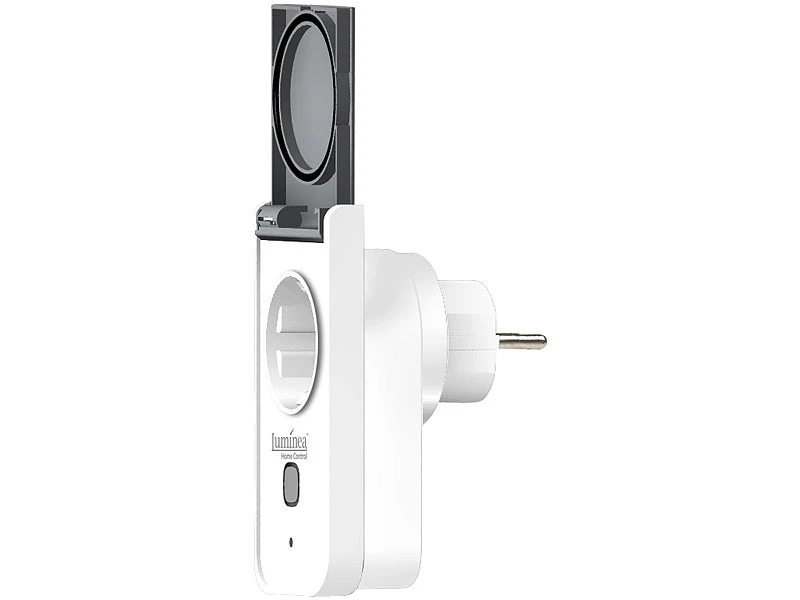 Luminea Home Control WLAN Steckdose Garten:2er-Set WLAN-Outdoor-Steckdosen, App, Sprachsteuerung, 16 A, IP44 - Image 4