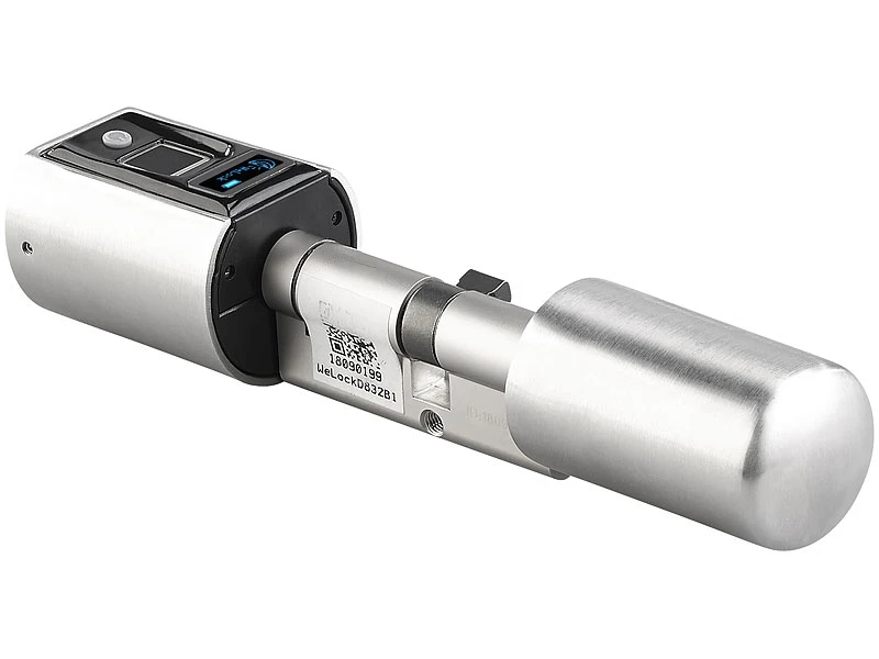 VisorTech Fingerabdruck Schloss:Elektronischer Tür-Schließzylinder, Fingerabdruck, Transponder, IP44 - Image 8