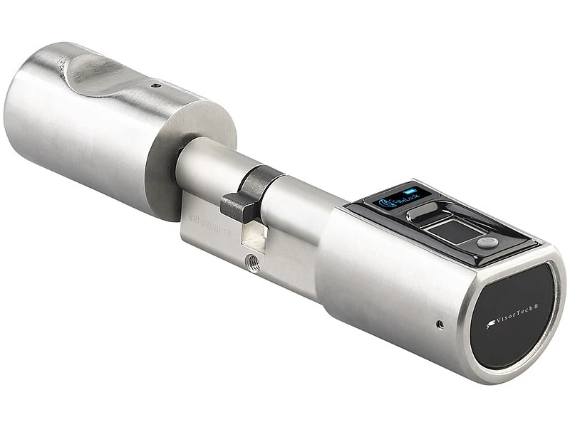 VisorTech Fingerabdruck Schloss:Elektronischer Tür-Schließzylinder, Fingerabdruck, Transponder, IP44 - Image 3