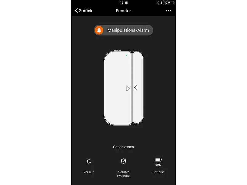 Luminea Home Control Türsensor:WLAN-Tür & Fensteralarm, Sicherung, Komp. Zu Alexa & Google Assistant - Image 8