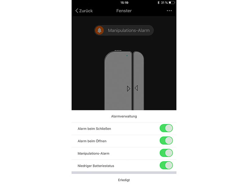 Luminea Home Control Türsensor:WLAN-Tür & Fensteralarm, Sicherung, Komp. Zu Alexa & Google Assistant - Image 7