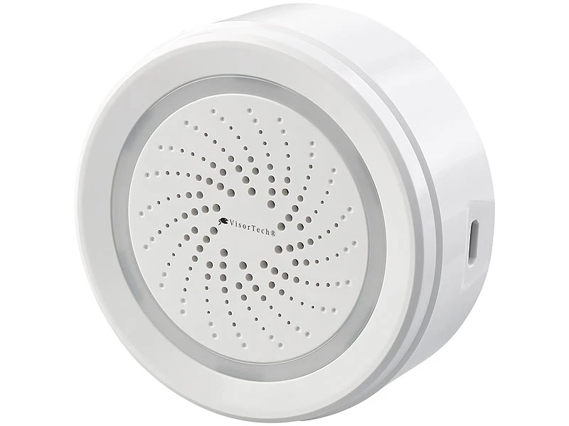VisorTech Netzwerk Sirene:WLAN-Alarm-Sirene Mit App, Für Alexa, Versandrückläufer - Image 5
