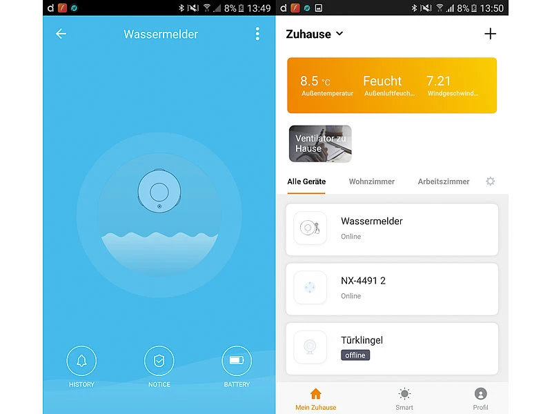 VisorTech Wassersensor:WLAN-Wassermelder, Externer Sensor, App, Bis 4 Jahre Batterie-Laufzeit - Image 7