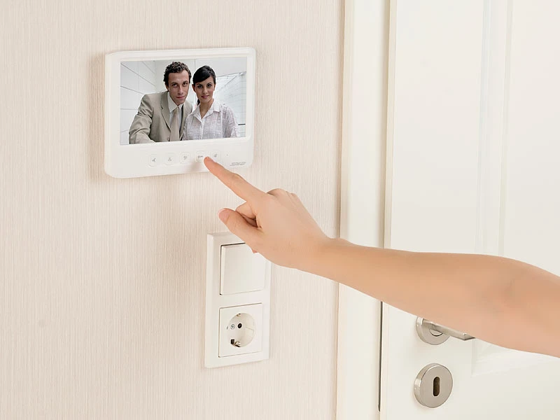 Somikon Türklingel Kamera:Video-Türsprechanlage Mit 17,8-cm-Farbdisplay, Versandrückläufer - Image 7