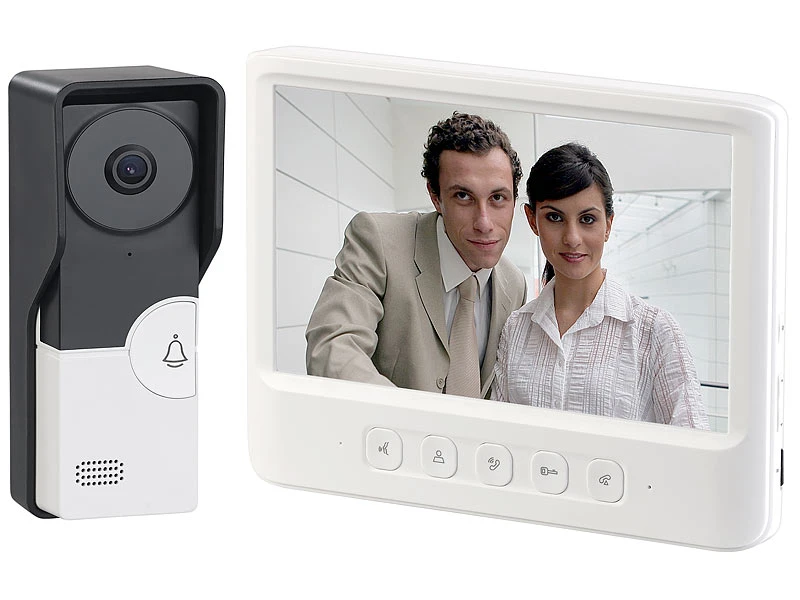 Somikon Türklingel Kamera:Video-Türsprechanlage Mit 17,8-cm-Farbdisplay, Versandrückläufer - Image 10