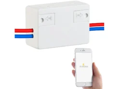 Luminea Home Control WiFi Schalter:WLAN-Schalter Für Licht & Co., Für Siri, Alexa & Google Assistant, 10A