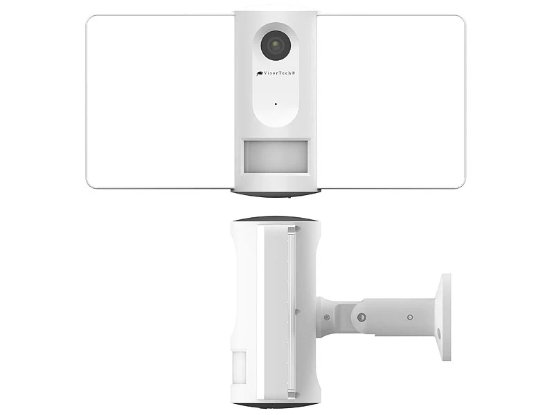 VisorTech IP-Cam:Full-HD-IP-Überwachungskamera, LED-Strahler, Versandrückläufer - Image 4
