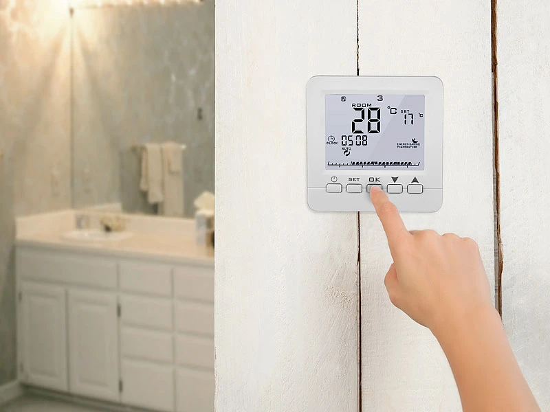Revolt Raumthermostat:4er-Set WLAN-Thermostate Für Fußbodenheizung, Für Siri, Alexa & GA - Image 4