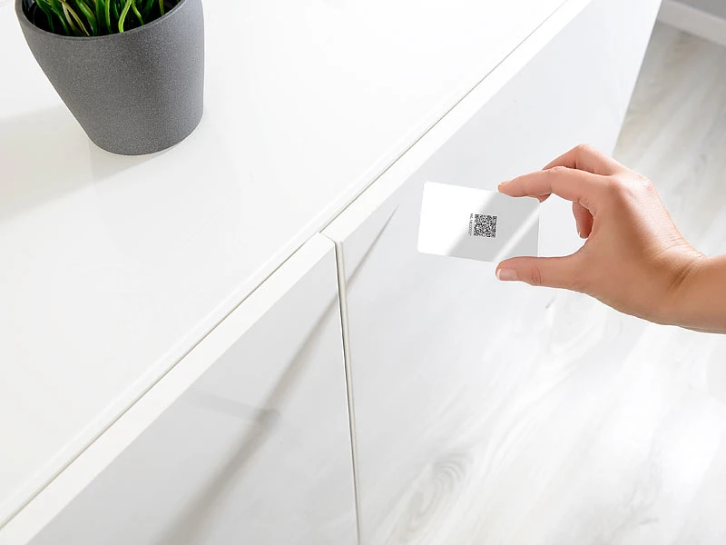 VisorTech Elektronisches Schloss:5er-Set Schubladen- & Schranktüren-Schloss Mit RFID-Schlüssel, BT, App - Image 13