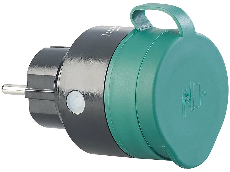 Luminea Home Control WLAN Steckdose Außen:4er-Set Outdoor-WLAN-Steckdosen F. Alexa, Siri & Google Assistant, 16A - Image 8