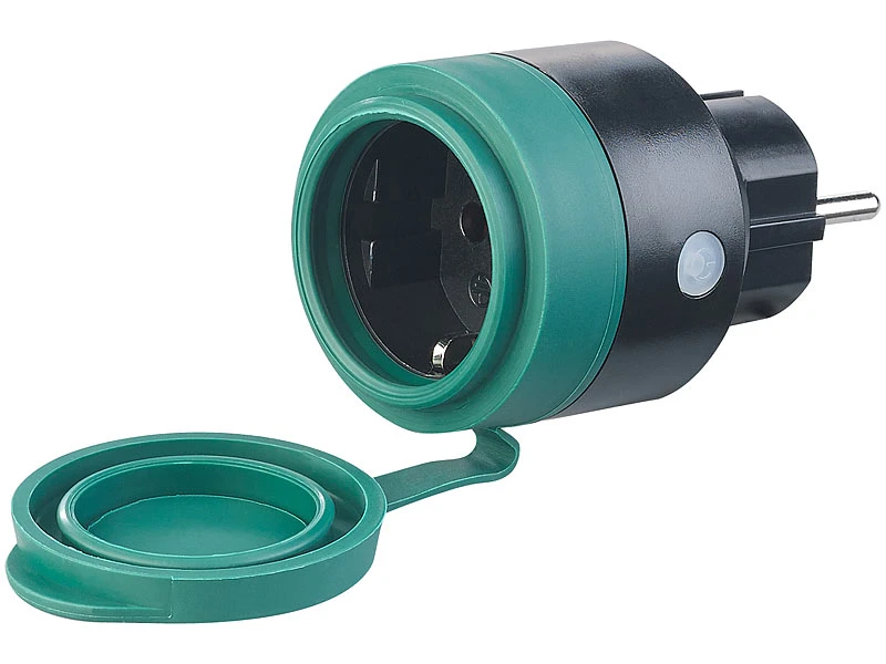 Luminea Home Control WLAN Steckdose Außen:4er-Set Outdoor-WLAN-Steckdosen F. Alexa, Siri & Google Assistant, 16A - Image 7