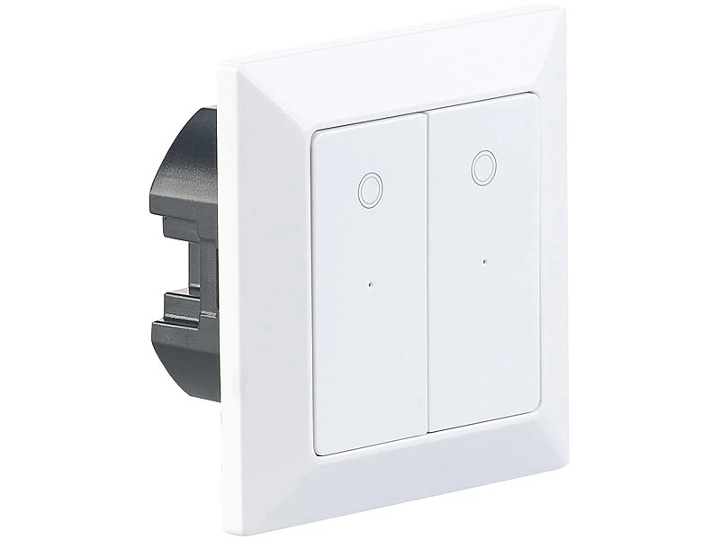 Luminea Home Control WLAN Taster:Doppel-Lichttaster Mit WLAN, App, Für Siri, Alexa & Google Assistant - Image 4