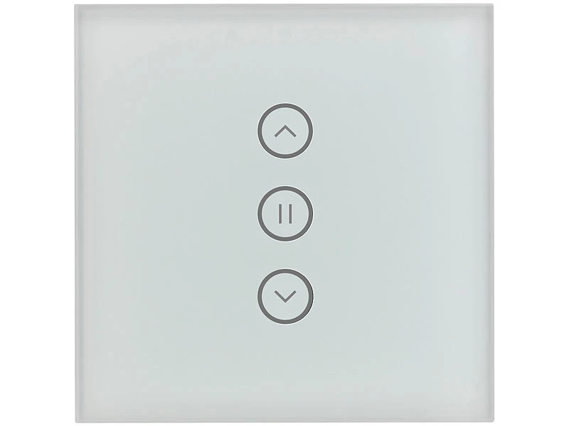 Luminea Home Control WiFi Rolladenschalter:2er-Set Rollladen-Touch-Unterputz-Steuerung, App & Sprachsteuerung - Image 3