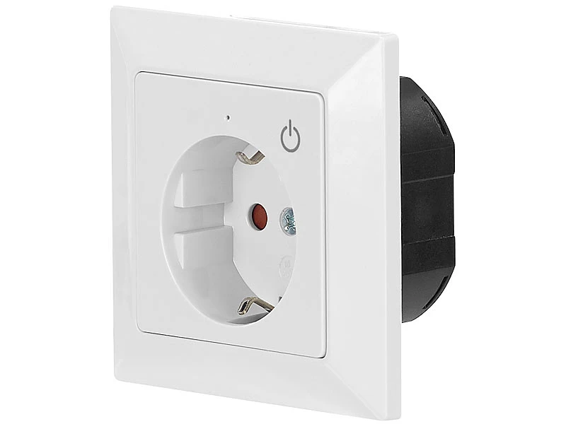 Luminea Home Control WLAN-Unterputz-Steckdose Mit App, Für Siri, Versandrückläufer - Image 3