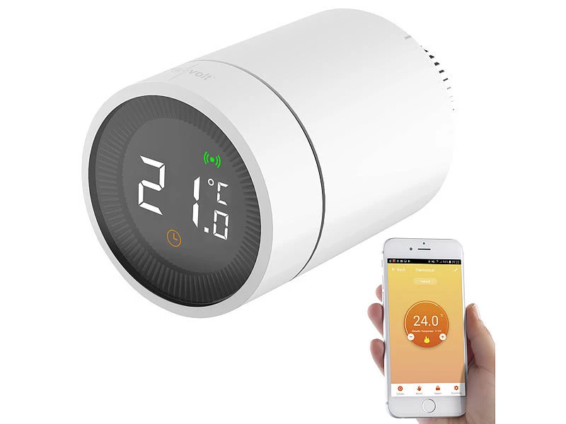 Revolt ZigBee Thermostat:3er-Set Smarte Heizkörperthermostate Mit App- Und Sprachsteuerung - Image 6