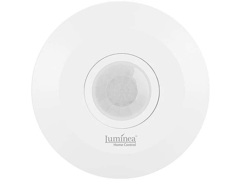 Luminea Home Control Bewegungsmelder Alexa:Extra-flacher WLAN-PIR-Bewegungsmelder Mit App, 360°, 230 Volt - Image 3