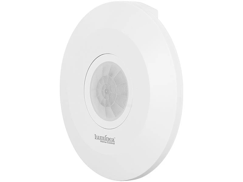 Luminea Home Control Bewegungsmelder Alexa:Extra-flacher WLAN-PIR-Bewegungsmelder Mit App, 360°, 230 Volt - Image 8