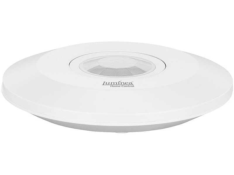 Luminea Home Control Bewegungsmelder Alexa:Extra-flacher WLAN-PIR-Bewegungsmelder Mit App, 360°, 230 Volt - Image 6