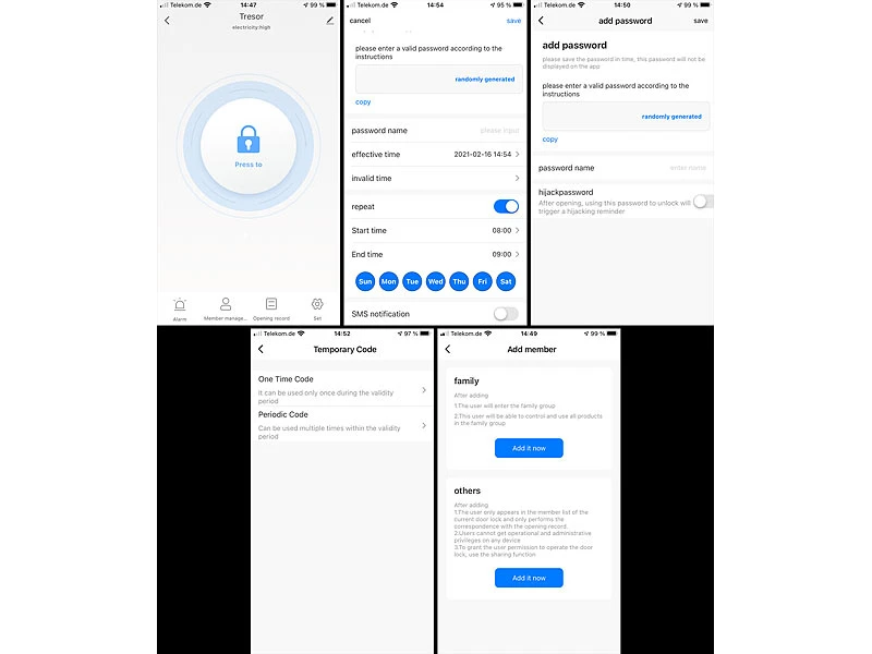 Xcase Schlüsselsafe:Mini-Schlüssel-Safe SAF-100.app Mit Bluetooth Und App, IP54 - Image 4