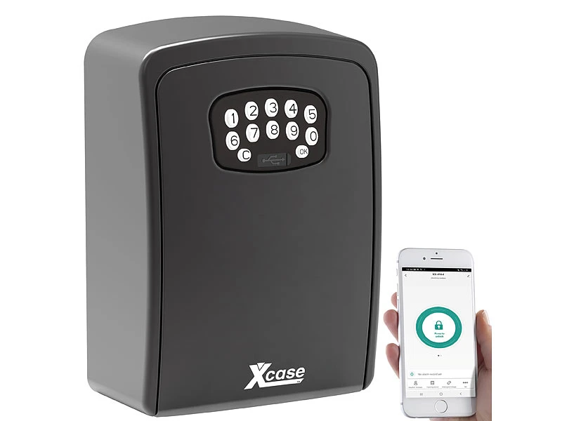 Xcase Schlüsseltresor Mit App:Mini-Schlüssel-Safe Mit App Und WLAN-Gateway Mit Bluetooth-Mesh, IP54 - Image 3
