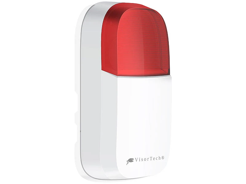 VisorTech PIR Bewegungsmelder:WLAN-Outdoor-Sirene Für ELESION,Akku, WLAN, 95 DB, PIR-Sensor, IP54 - Image 4