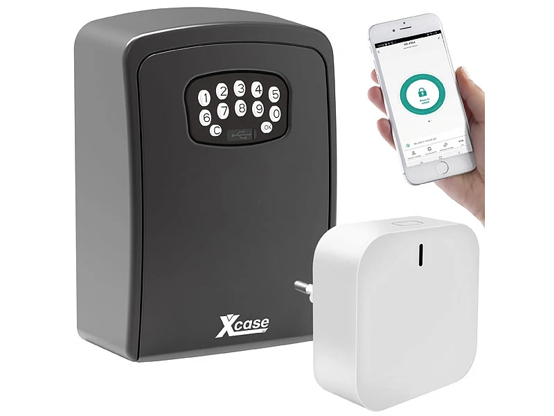 Xcase Schlüsseltresor Mit App:Mini-Schlüssel-Safe Mit App Und WLAN-Gateway Mit Bluetooth-Mesh, IP54 - Image 2