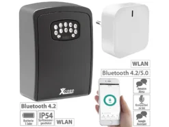 Xcase Schlüsseltresor Mit App:Mini-Schlüssel-Safe Mit App Und WLAN-Gateway Mit Bluetooth-Mesh, IP54