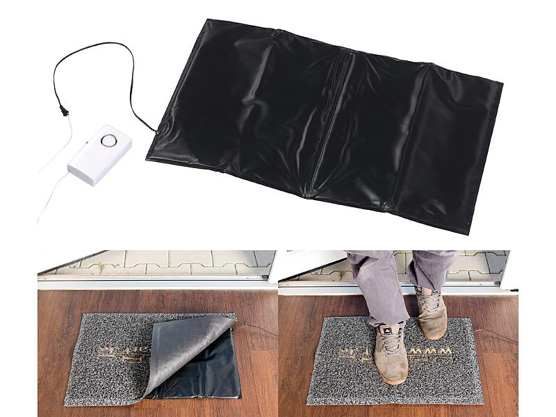 VisorTech Alarmtrittmatte:Batteriebetriebene Klingel-Trittmatte Mit Alarmfunktion - Image 2