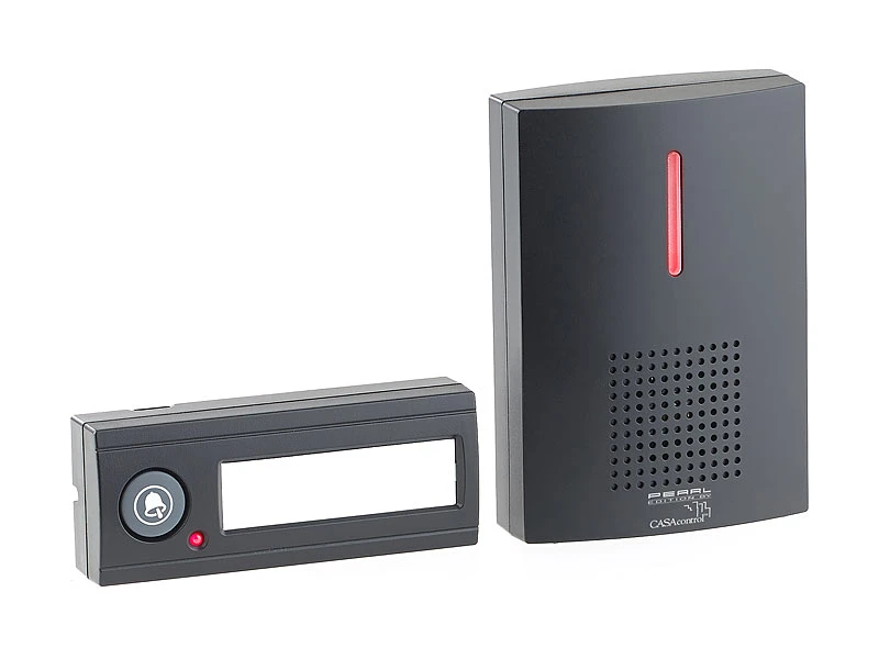 CASAcontrol Funkglocke:Kabellose Funk-Türklingel Mit 2 Empfängern (Licht & Ton), 100 M, IPX4 - Image 7