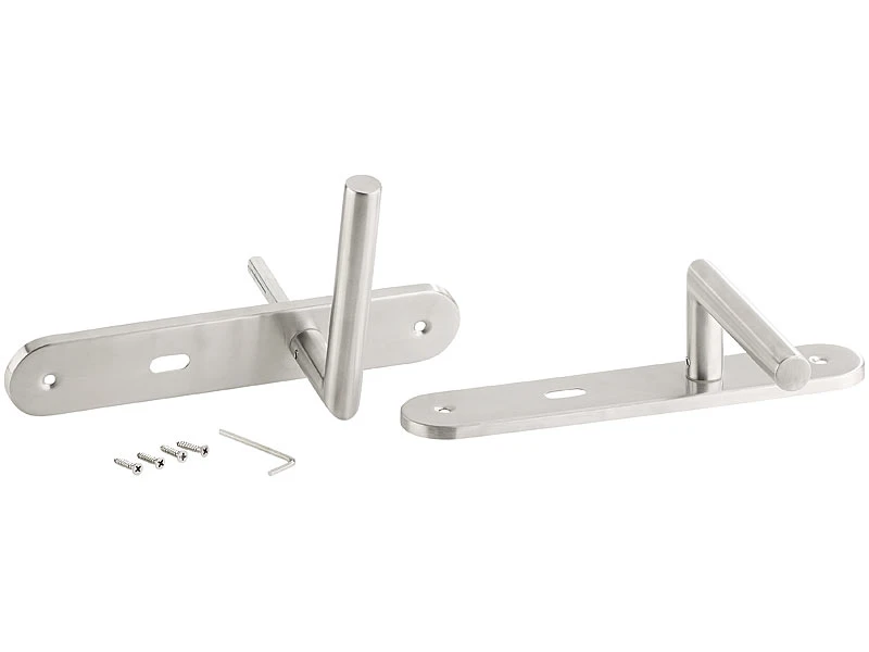 AGT Türgriffe:3er-Set Moderne Edelstahl-Türbeschläge, 6 Türklinken & 6 Langschilder - Image 3