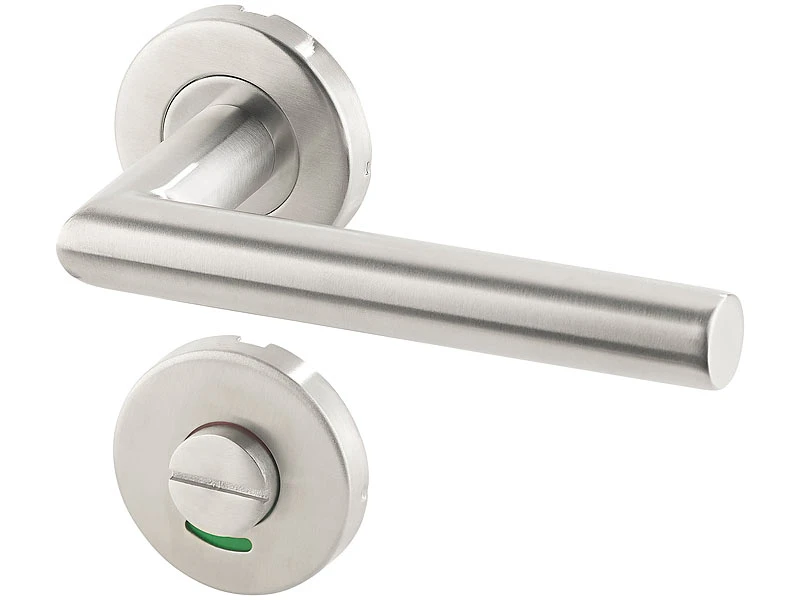 AGT Drückergarnitur:Edelstahl-Türbeschlag-Set, 6 Zimmer-Türklinken, 2 Bad-Türklinken - Image 7