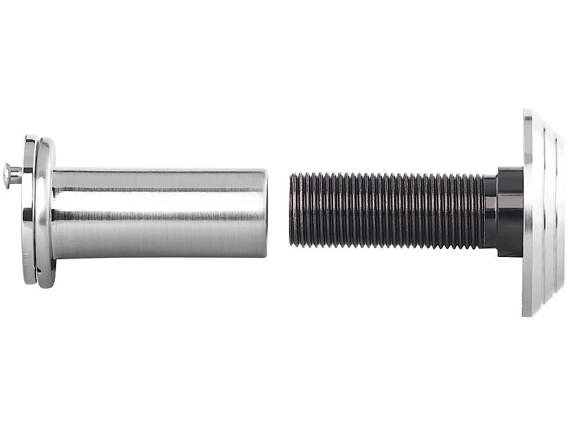 PEARL Türgucker:Türspion Mit Sichtschutz, 160°, 36-60 Mm, Ø 14 Mm, Edelstahl Satiniert - Image 6