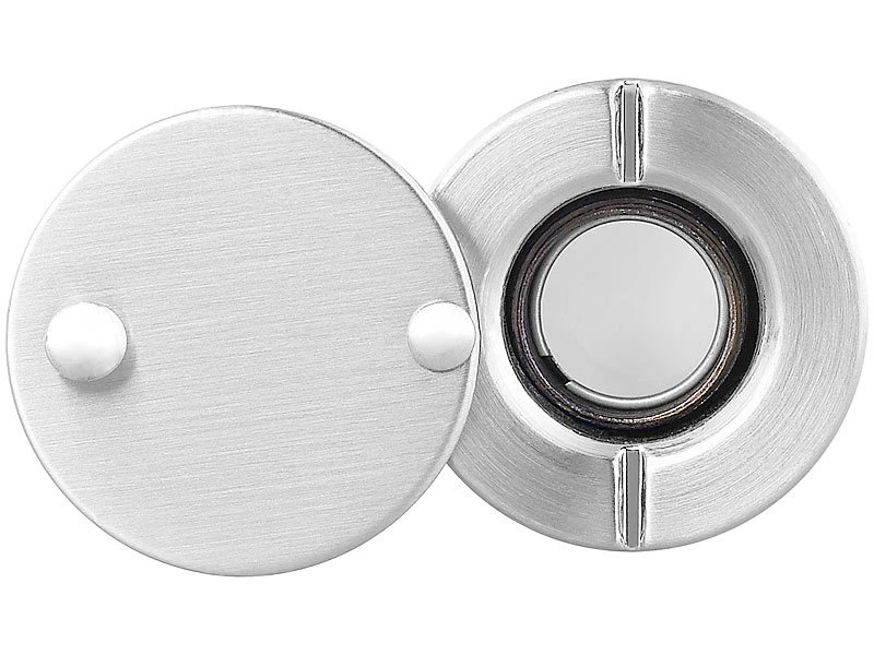 PEARL Türgucker:Türspion Mit Sichtschutz, 160°, 36-60 Mm, Ø 14 Mm, Edelstahl Satiniert - Image 8