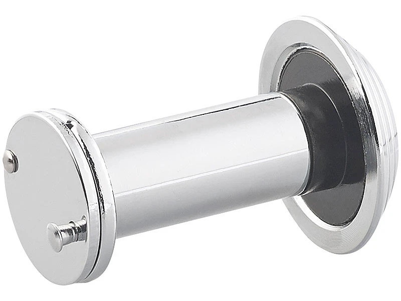 PEARL Tür-Spione:Türspion Mit Sichtschutz, 160°, 36-60 Mm, Ø 14 Mm, Edelstahl Verchromt - Image 5