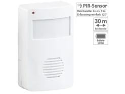 CASAcontrol Türgong Bewegungsmelder:Batterie-Durchgangsmelder Mit PIR-Bewegungssensor, 8 M, 120°