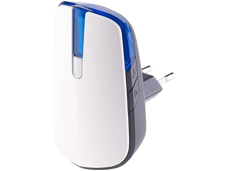 CASAcontrol Türklingel:Steckdosen-Funkklingel Mit Kinetischem Funk-Taster, Licht & Ton - Image 3