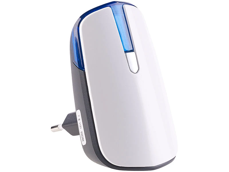 CASAcontrol Türklingel:Steckdosen-Funkklingel Mit Kinetischem Funk-Taster, Licht & Ton - Image 4