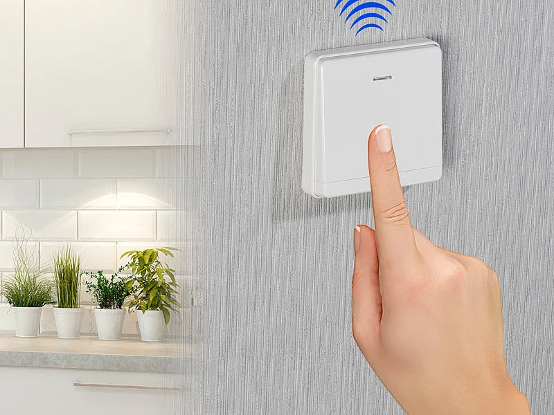 CASAcontrol Funktaster Set:Einbau-Funk-Schaltmodul & Kinetischer Funk-Taster (groß), Bis 200 Watt - Image 4