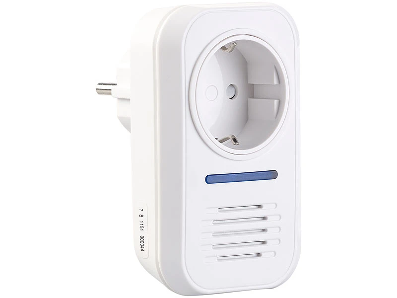 CASAcontrol Funkgong Steckdose:Steckdosen-Funkklingel Für Kinetische Funk-Taster, Mit 230-V-Steckdose - Image 2